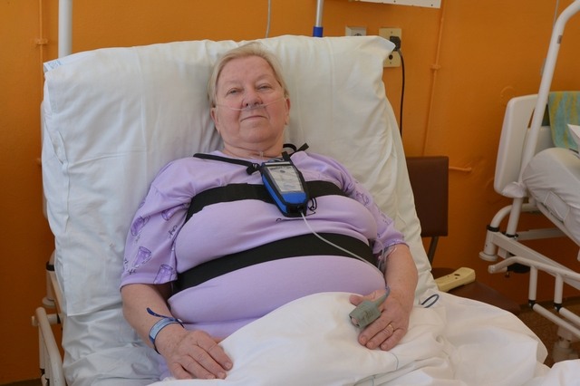 Jedna z pacientek v uherskohradišťské spánkové laboratoři